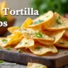 A delicious arrangement of bulk tortilla chips, toppings, and dips, with the title "Bulk Tortilla Chips" prominently displayed.