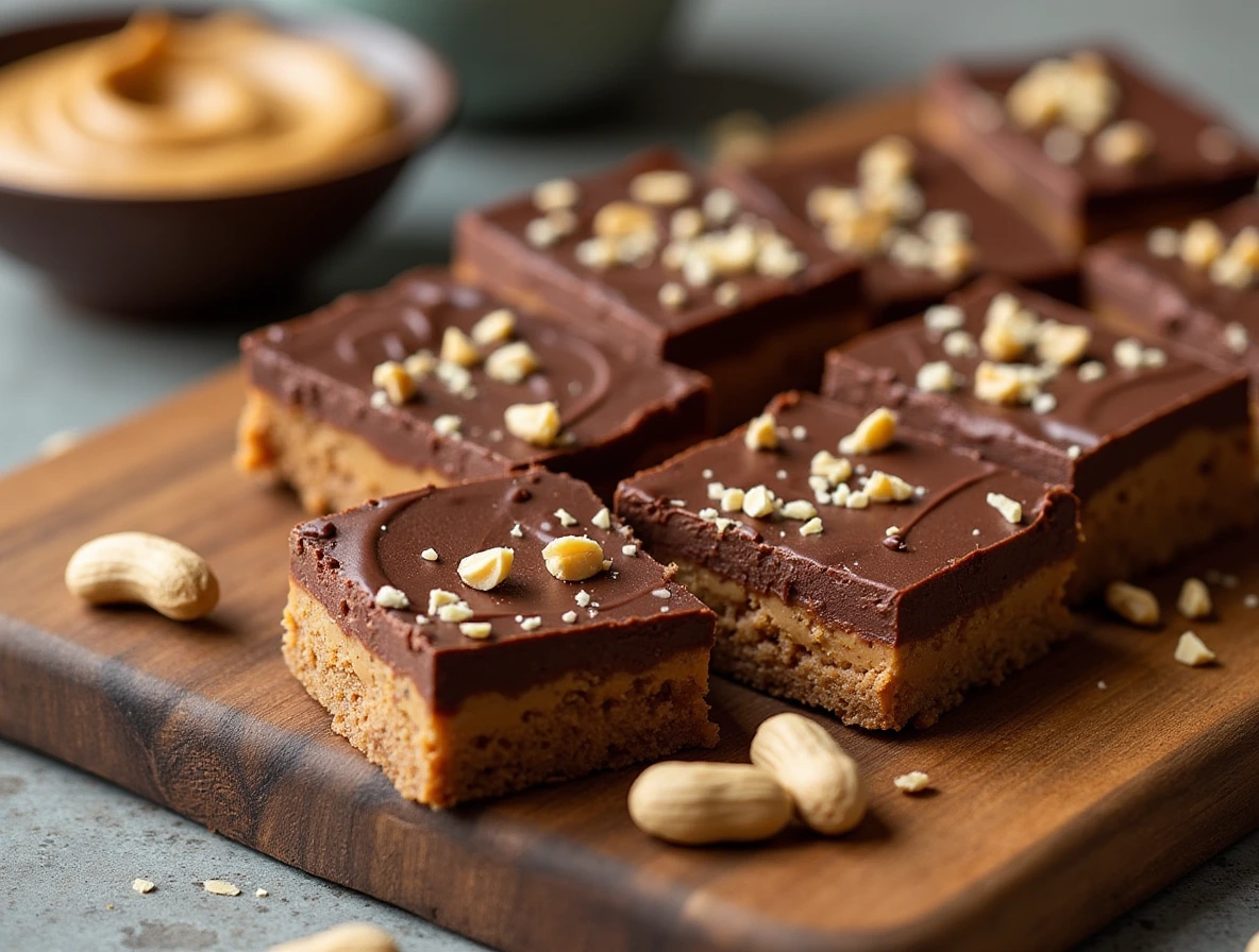 No-Bake Chocolate Peanut Butter Bars