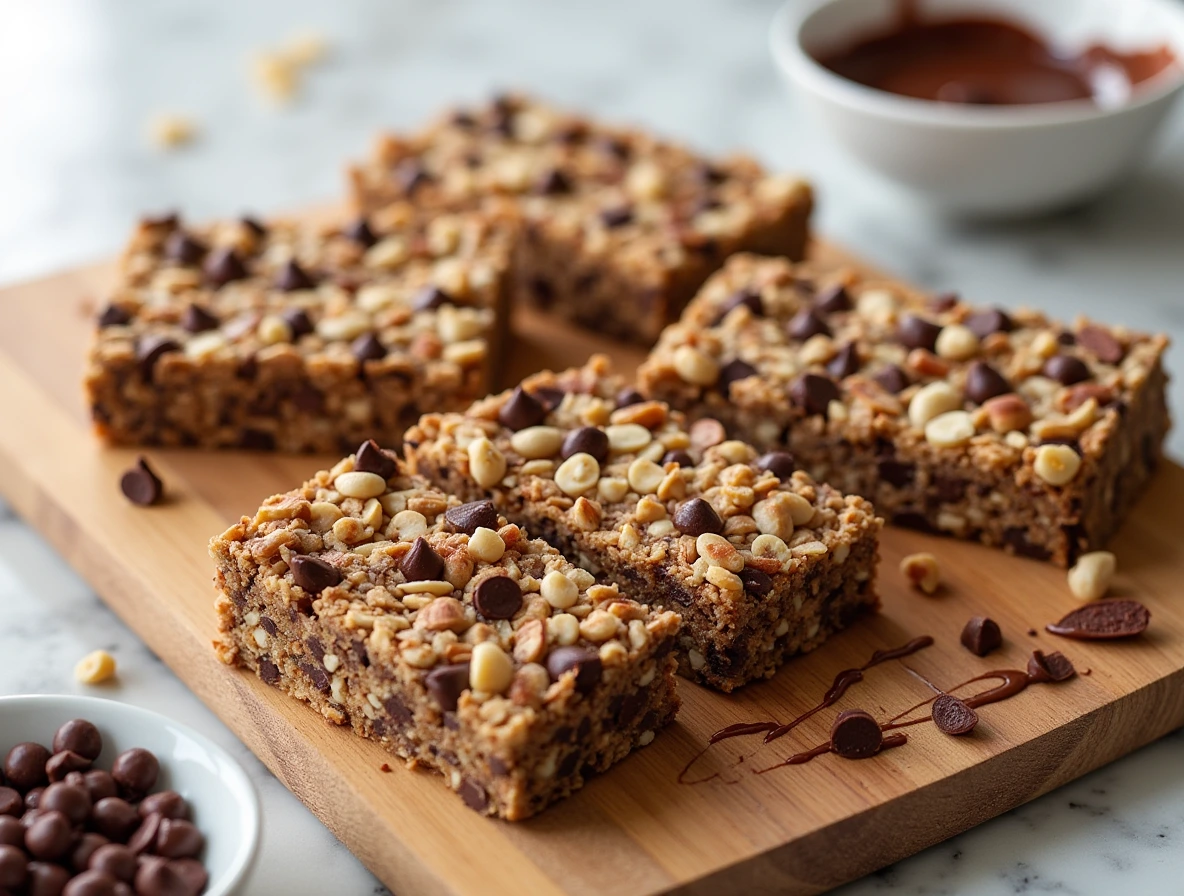 Nutty Chocolate Granola Bars