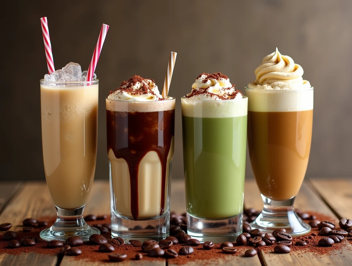 Tiramisu Latte Variations: Iced Tiramisu Latte, Mocha Tiramisu Latte, Matcha Tiramisu Latte, Tiramisu Latte Affogato