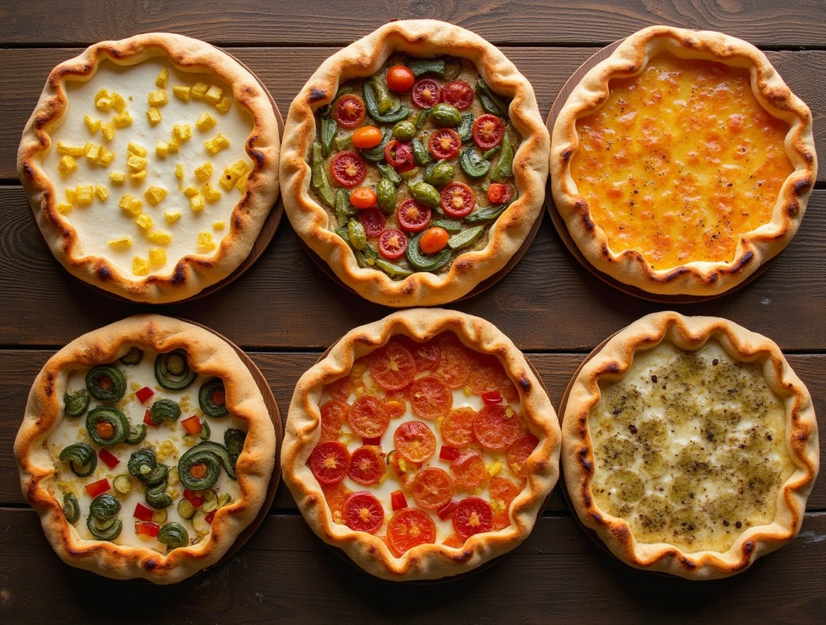 6 Variations of Pickle Pie Pizza: A Culinary Adventure 6 variations of Pickle Pie Pizza: Classic Pickle Pie Pizza, Sweet and Savory Pickle Pie Pizza, Spicy Pickle Pie Pizza, Veggie Delight Pickle Pie Pizza, Pickle and Cheese Pie Pizza, Dessert Pickle Pie Pizza.
