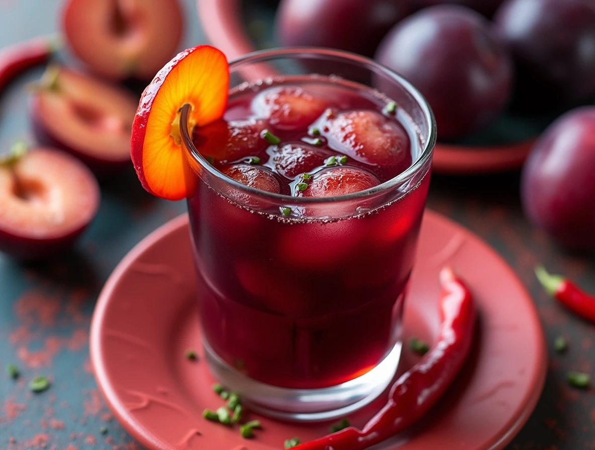 Spicy Plum and Chili Juice for a Bold Kick Spicy Plum and Chili Juice for a Bold Kick