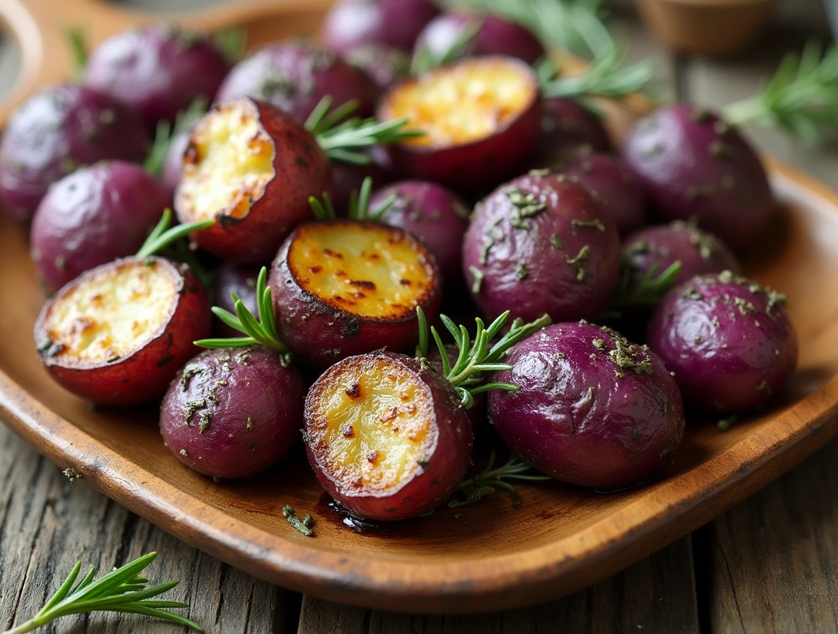 Roasted Purple Potatoes with Herbs Roasted Purple Potatoes with Herbs
