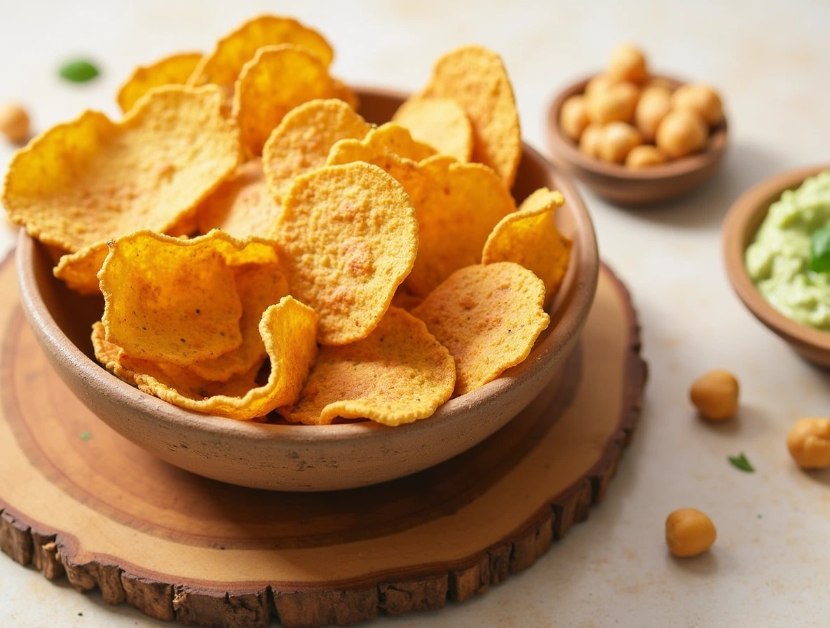 Baked Chickpea Protein Chips