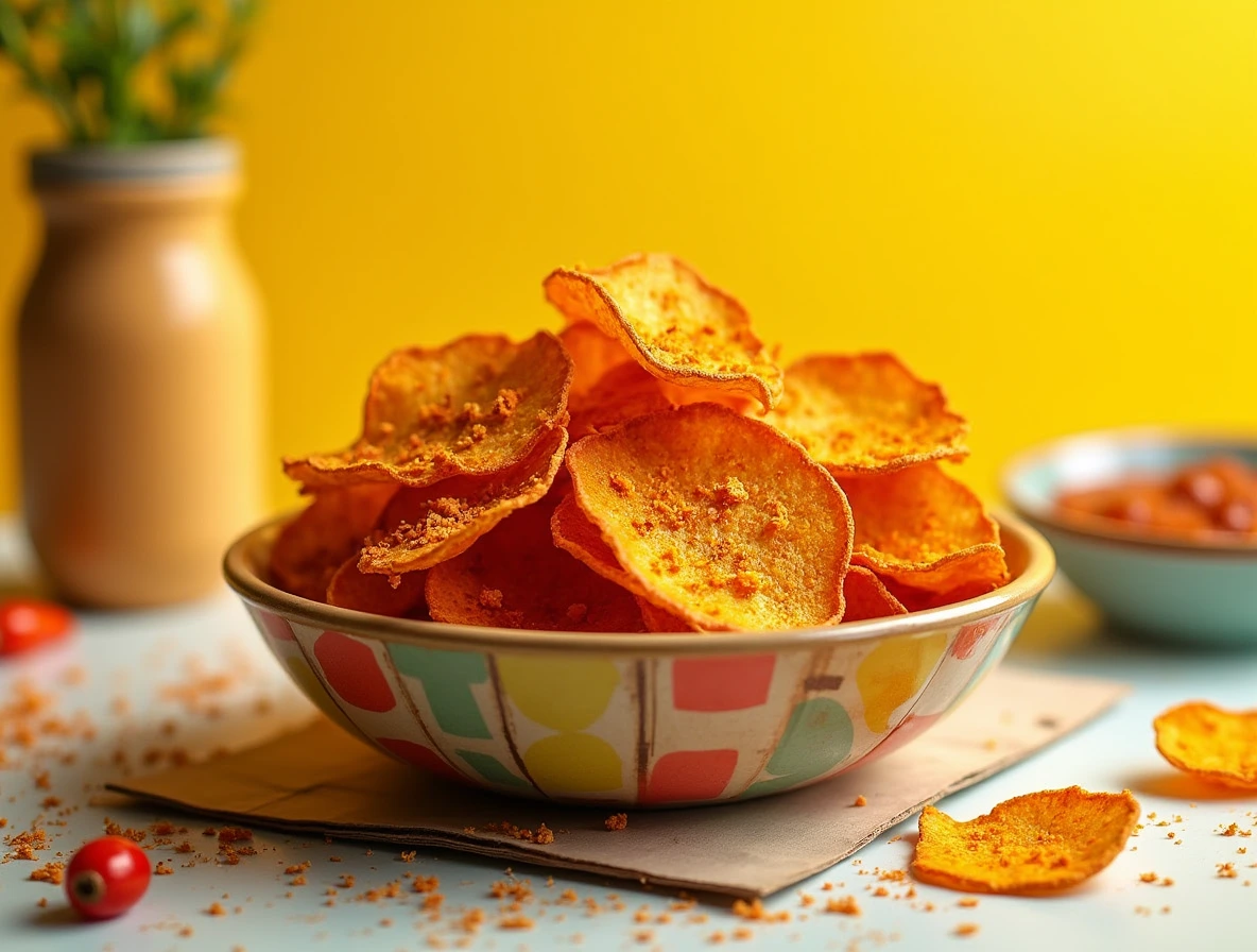 Spicy Nutritional Yeast Protein Chips